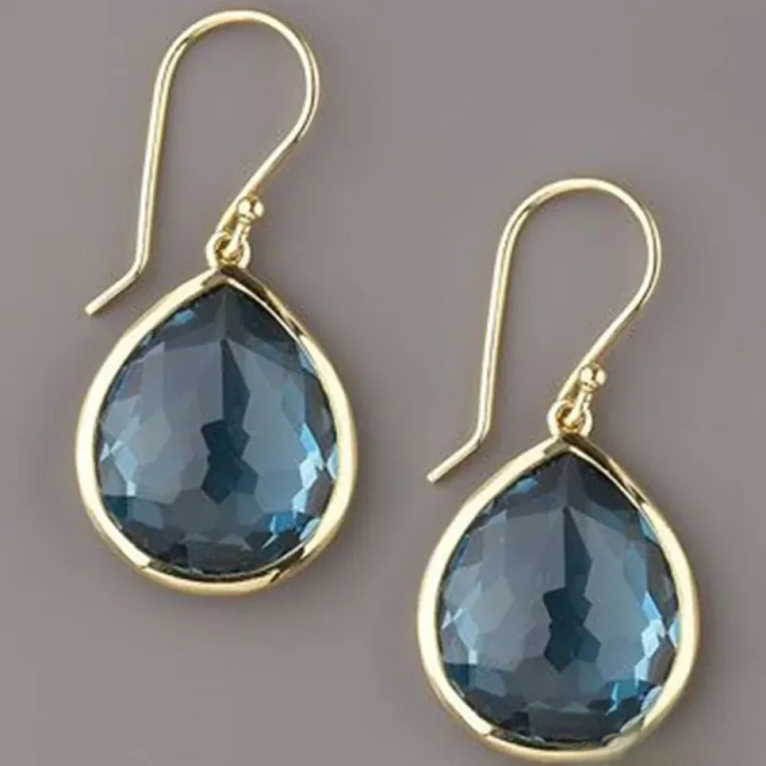 Sophie™ | Vintage Blue Crystal Earring Hooks