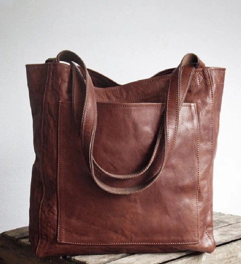 Ella | Classic Leather Tote