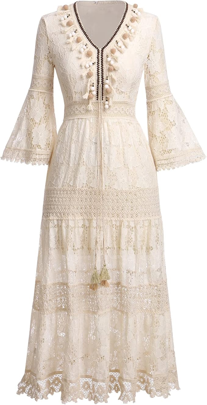 Elisse™ - Boho Lace Dress