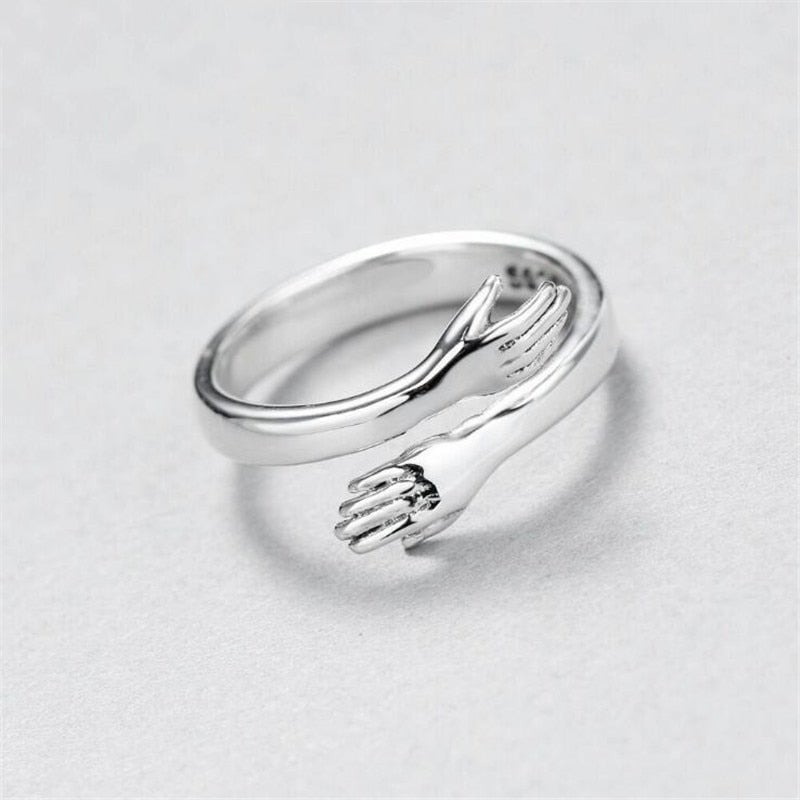 Cuddle™ | Adjustable Silver Women's Ring