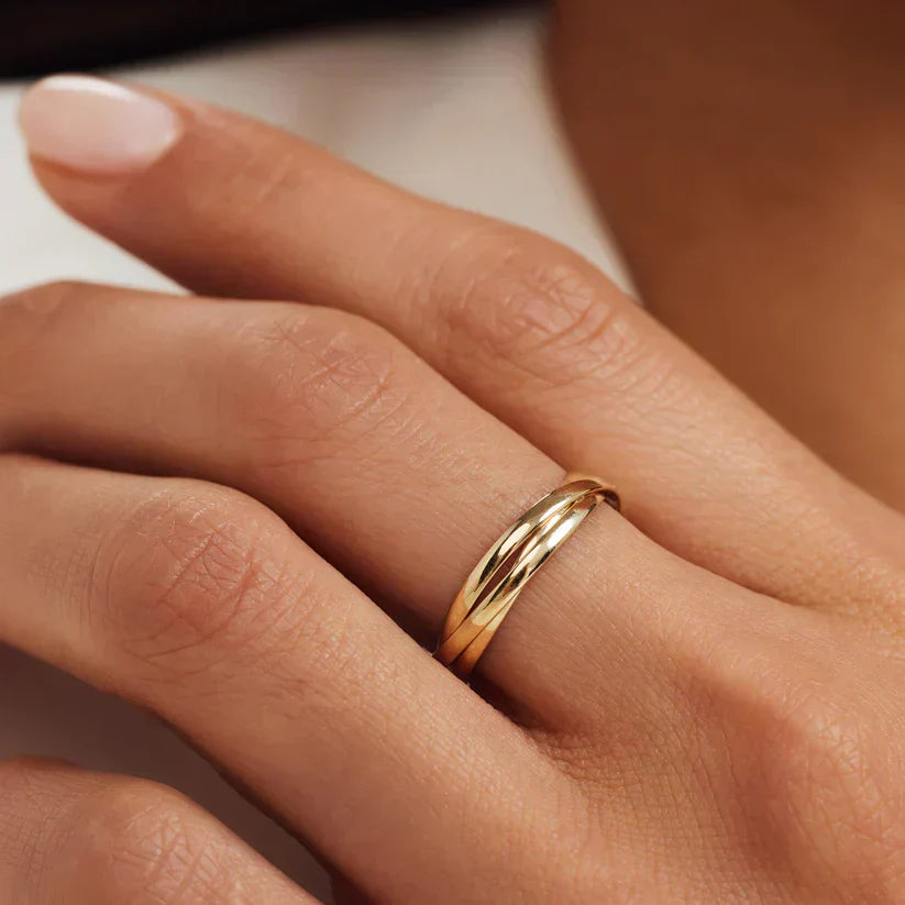 Lena | Gold Trielle Ring