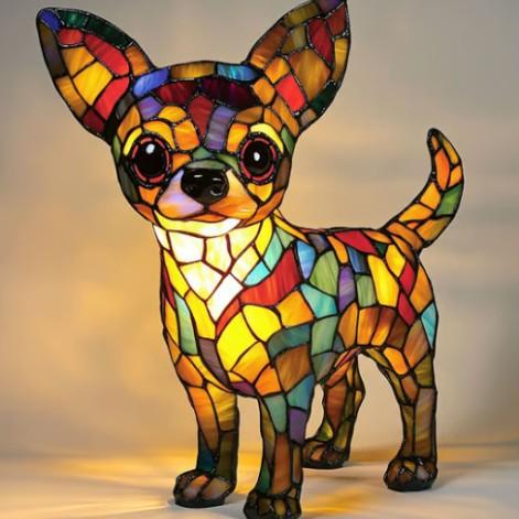 Aura™ | Serenity Cat Glass Heart Lamp