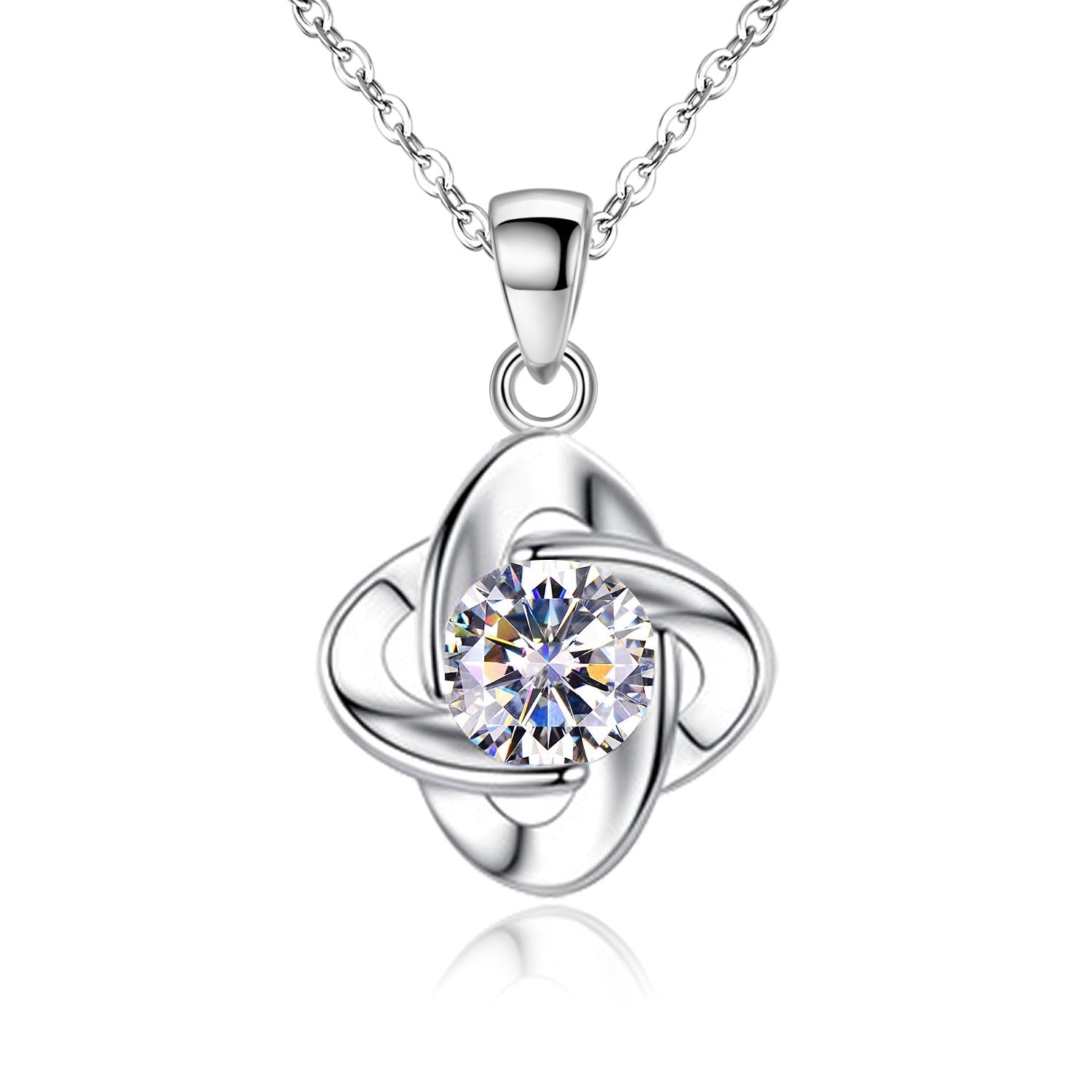 Seren Clover Loop Set | White Gold