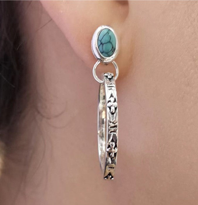 Seraphina | Vintage Boho Earrings with Onyx