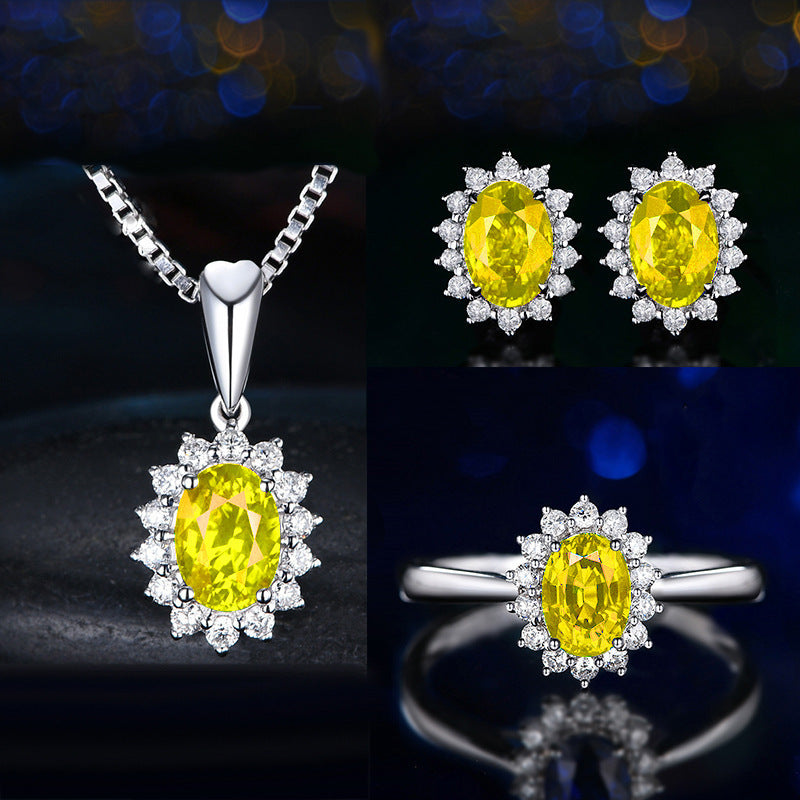 Sophia Fleurane Yellow Set | White Gold