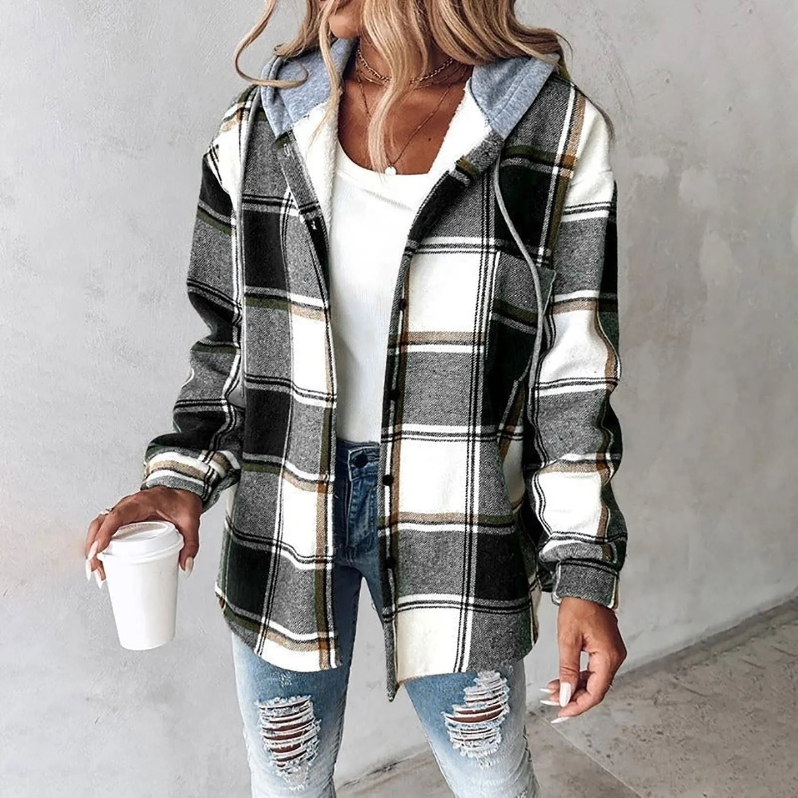 Veronica™ - Cozy Plaid Jacket