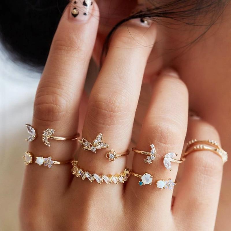 Alisa™ | Unique Handmade Silver Ring Set