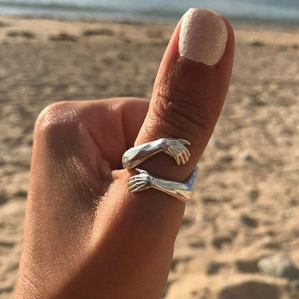 Cuddle™ | Adjustable Silver Women's Ring