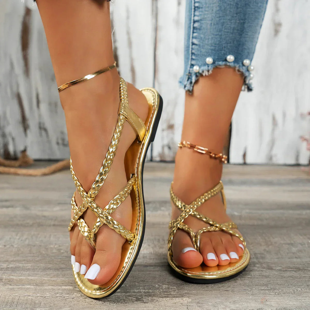 Charlie™ - Luxe Braided Sandals
