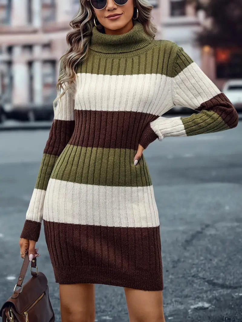 Sydney | Stripped Winter Dress
