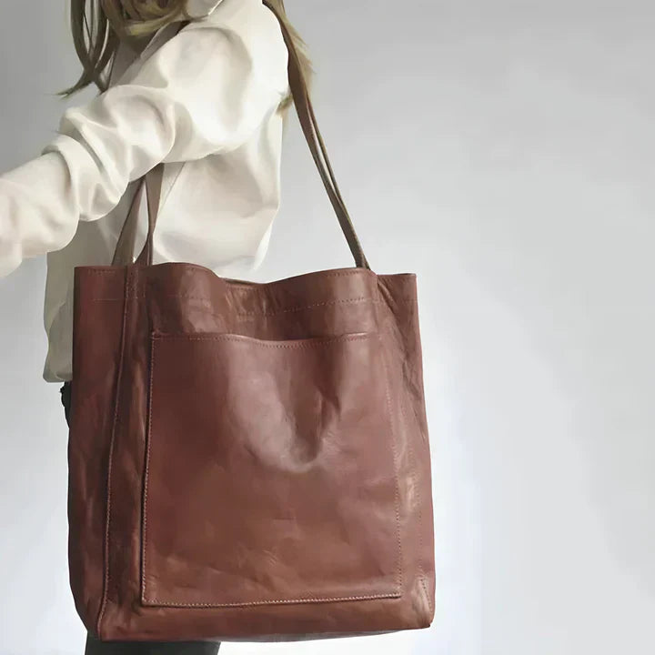 Ella | Classic Leather Tote