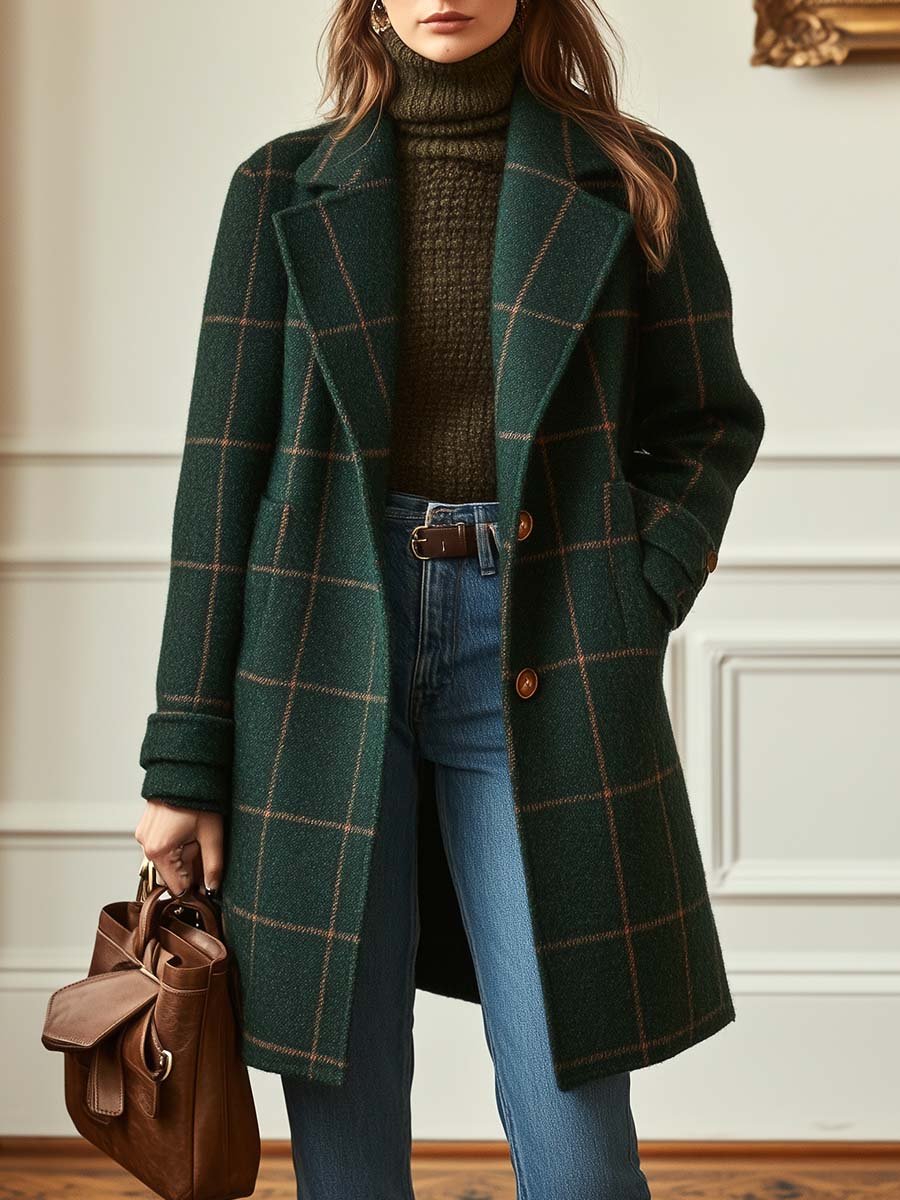 Cambridge | Wool Check Coat