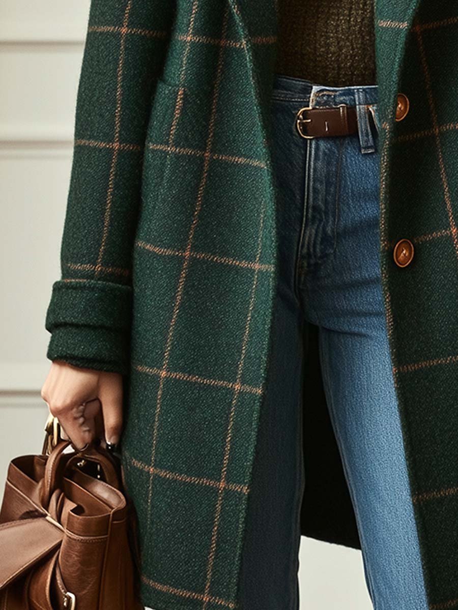 Cambridge | Wool Check Coat