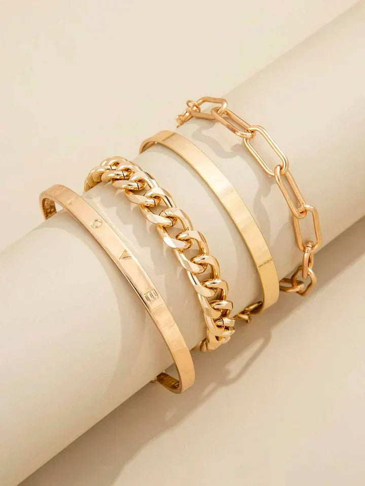 Elan | Gold Bracelet Set