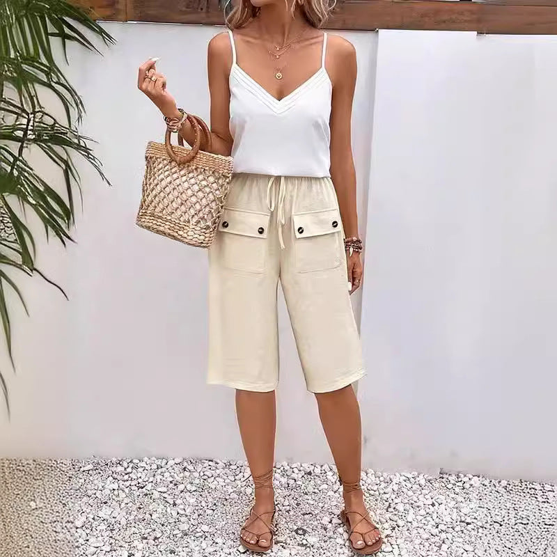 Noria™ - Pocket Button Shorts