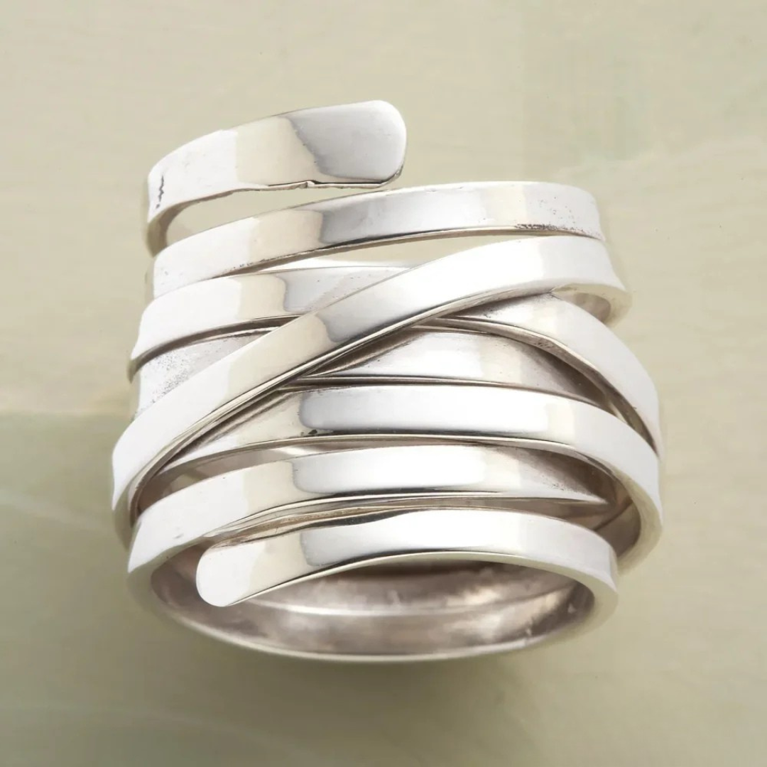 Apollo™ | Thick Silver Thin Band Ring