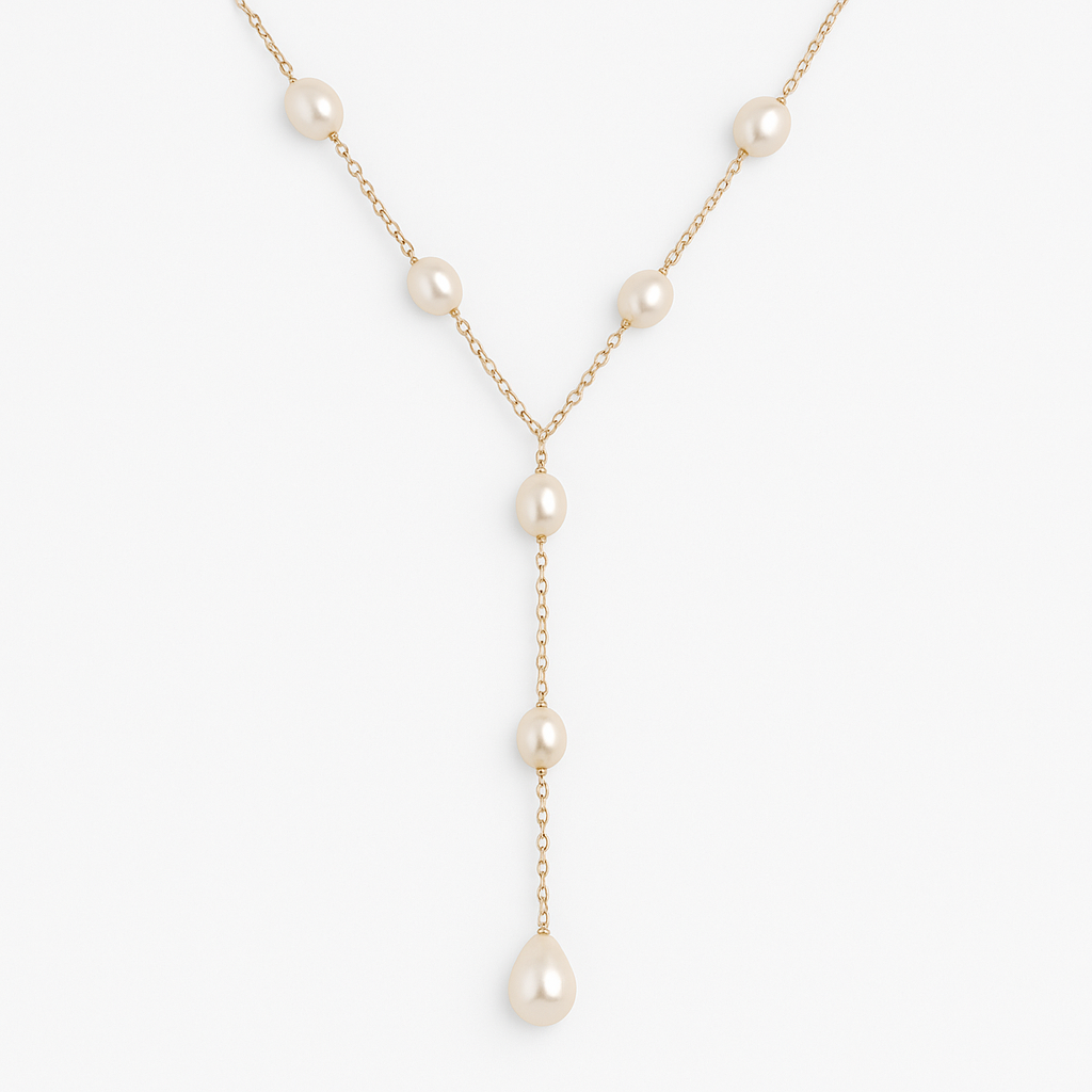 Evelina™ | Vintage Hanging Pearl Necklace