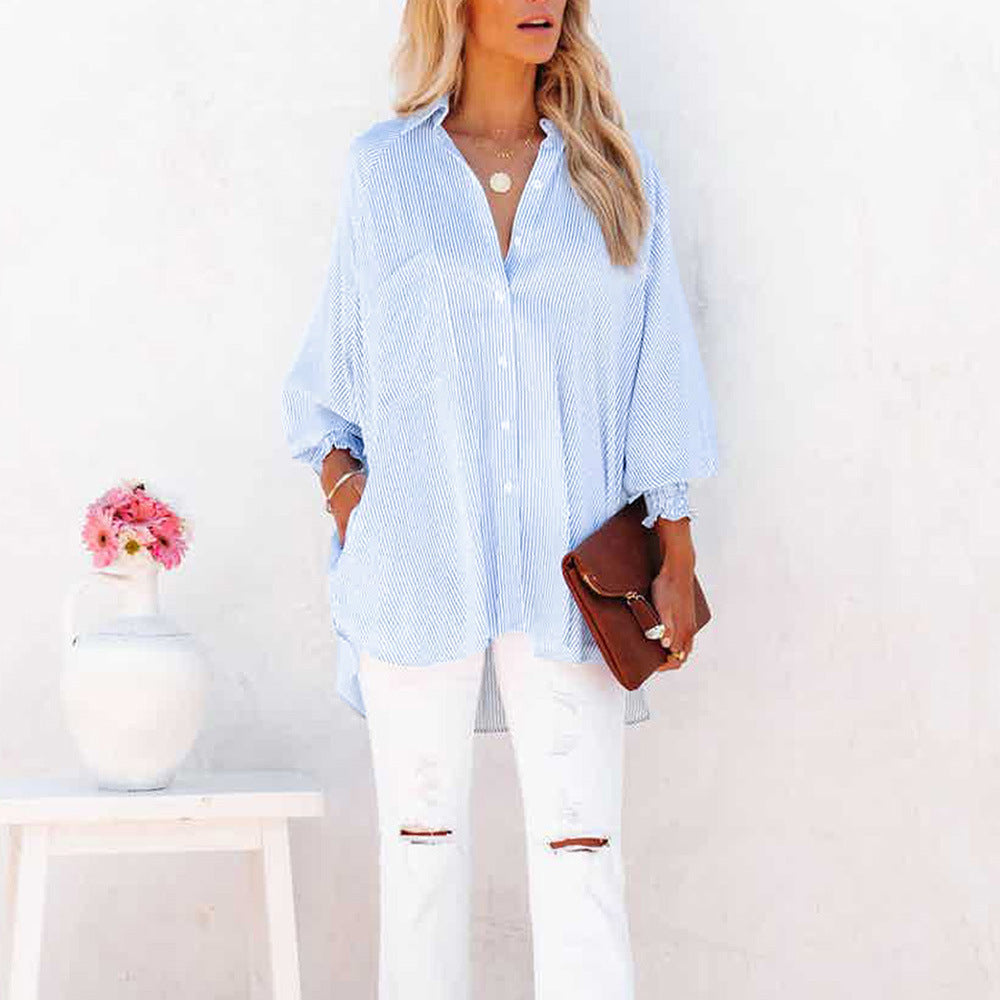 Evelyna™ - Stripe Relaxed Shirt