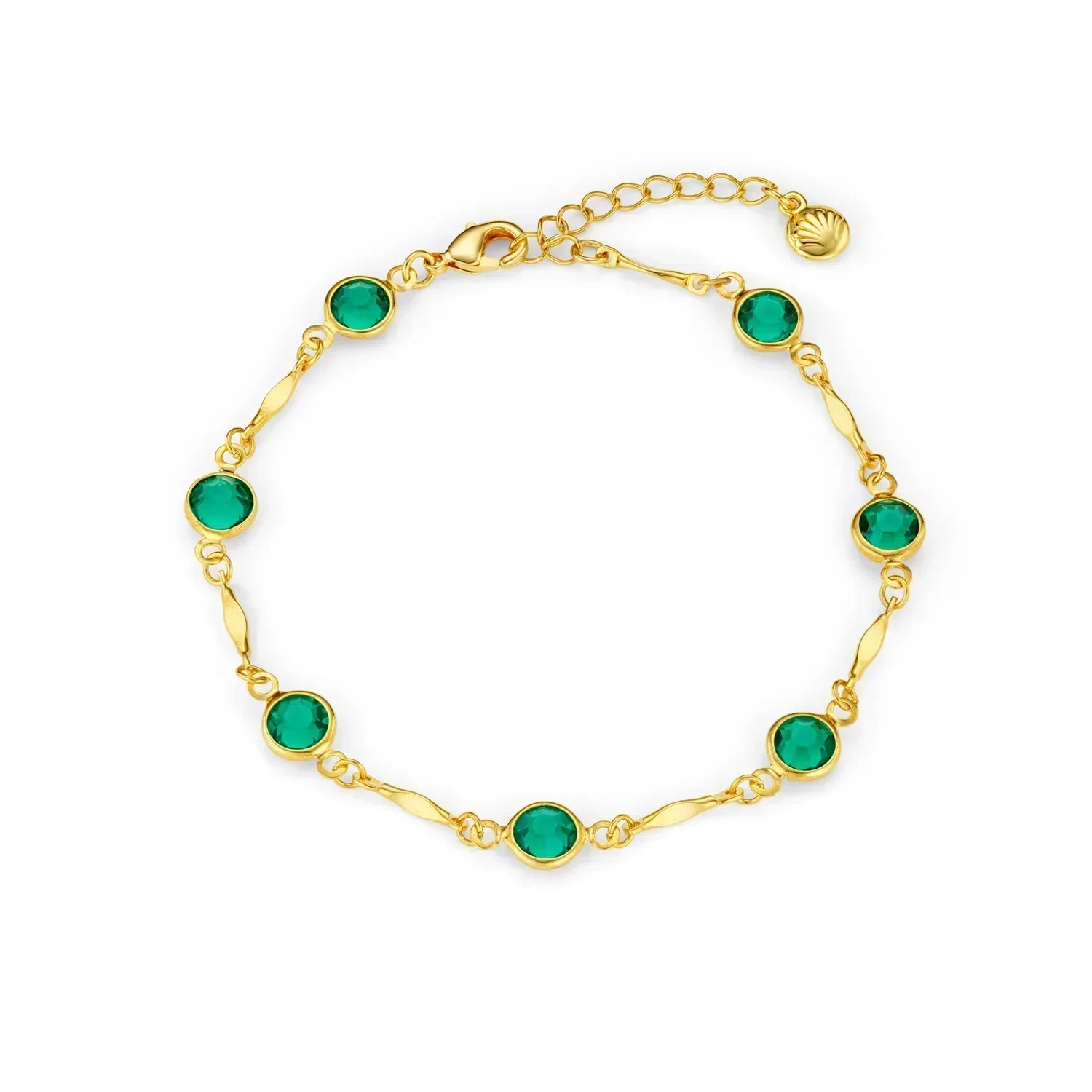 Emeralda - Gold Chain Link Bracelet