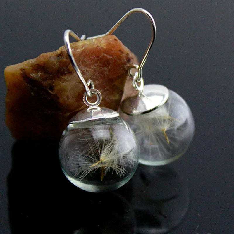 Dandelion™ | Silver Fine Drop Earrings