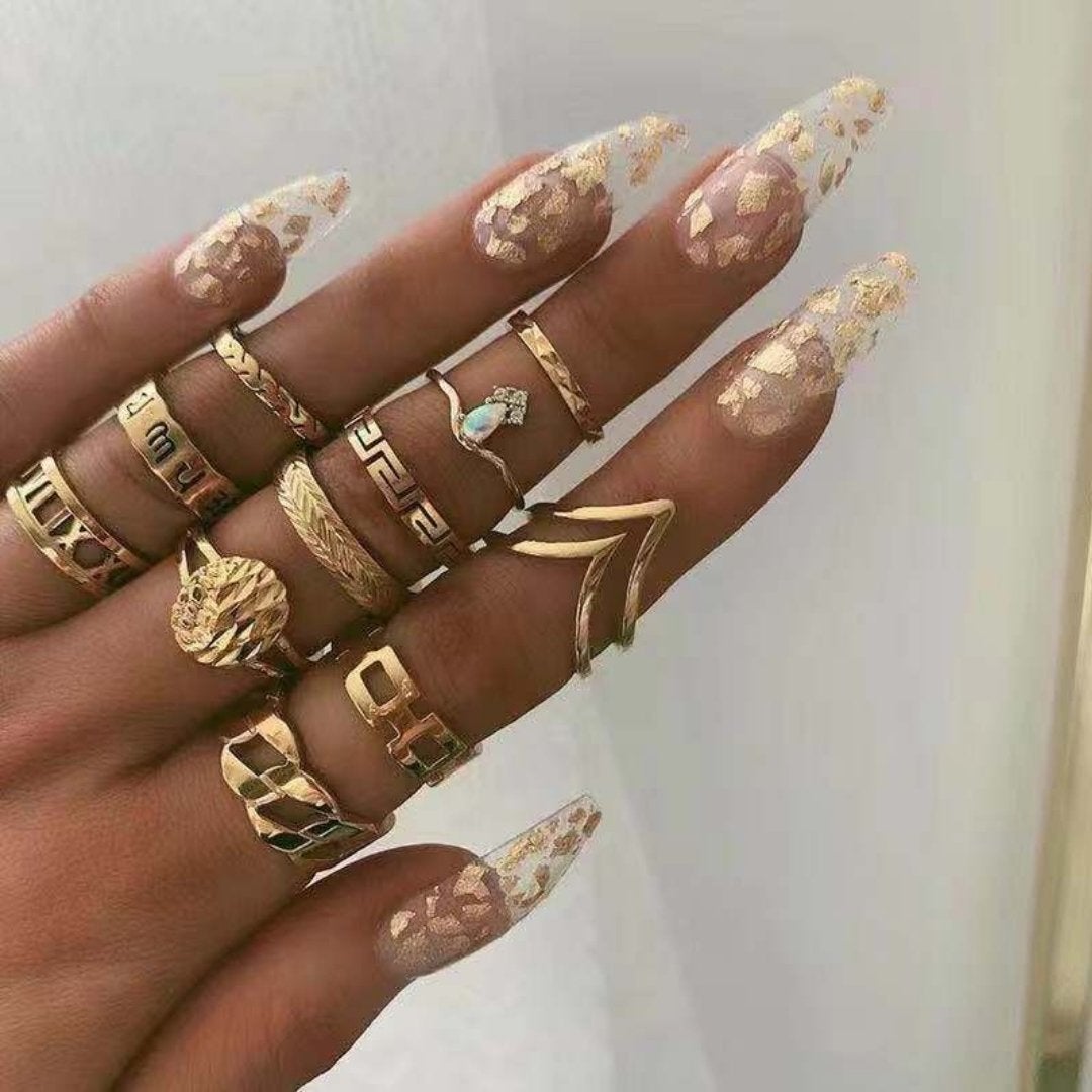 Alisa™ | Unique Handmade Silver Ring Set
