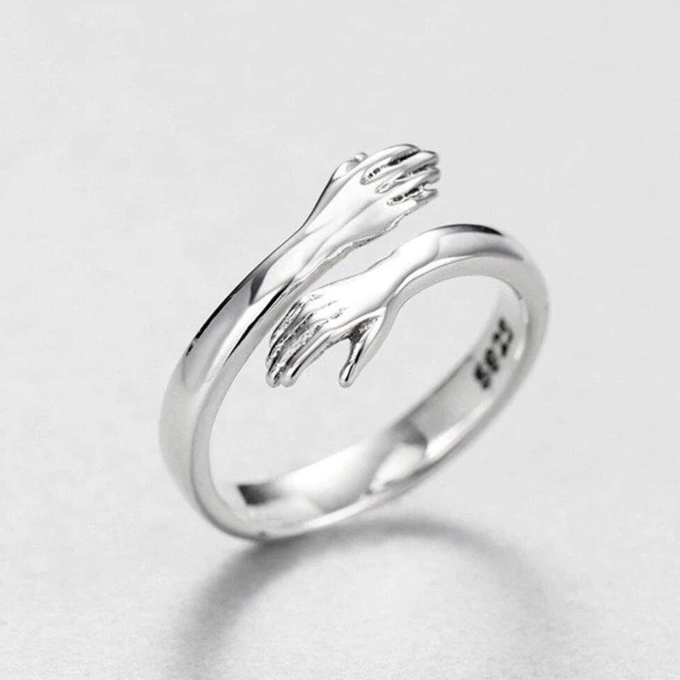 Cuddle™ | Adjustable Silver Women's Ring