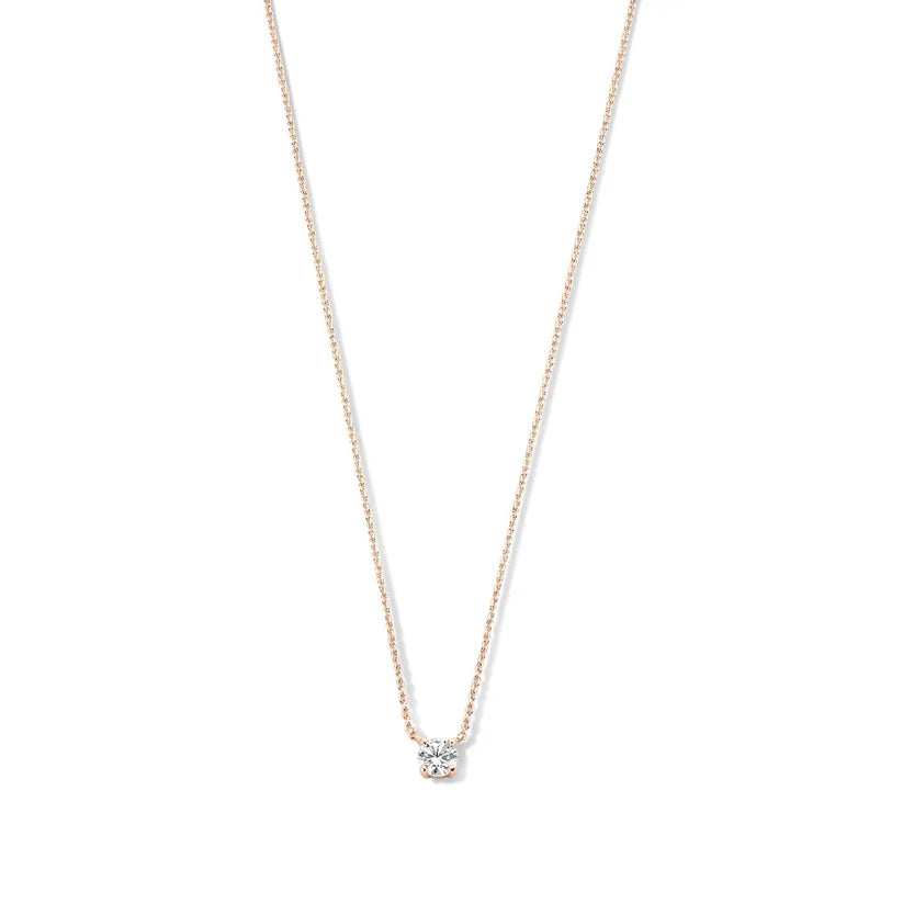 Clea | Gold Moissanite Pendant Necklace