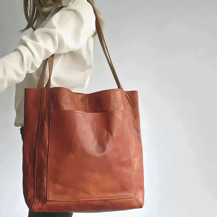 Ella | Classic Leather Tote