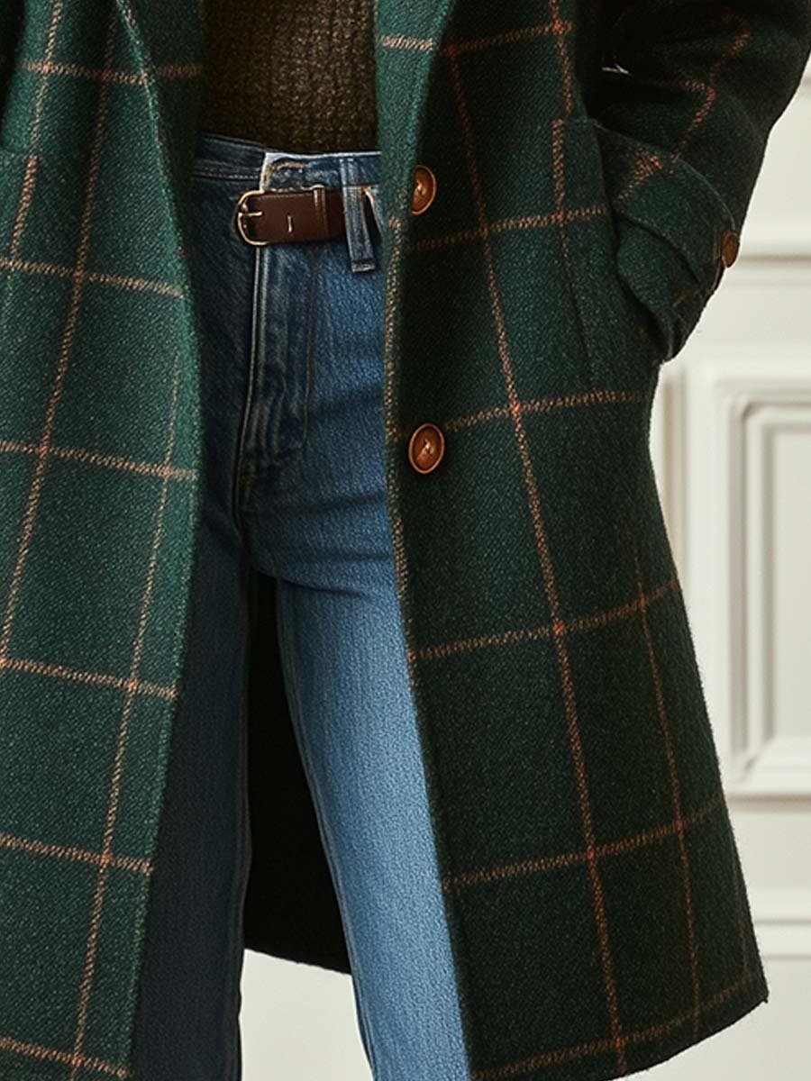Cambridge | Wool Check Coat