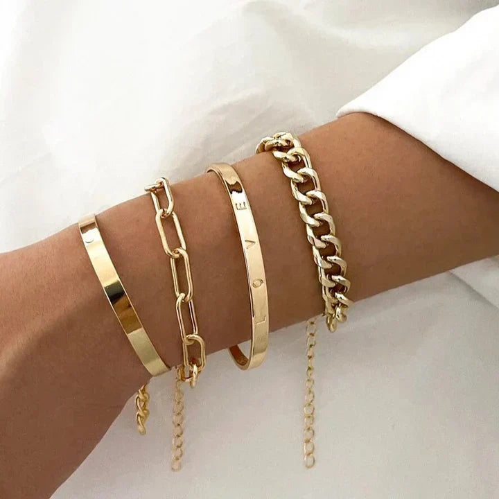 Elan | Gold Bracelet Set